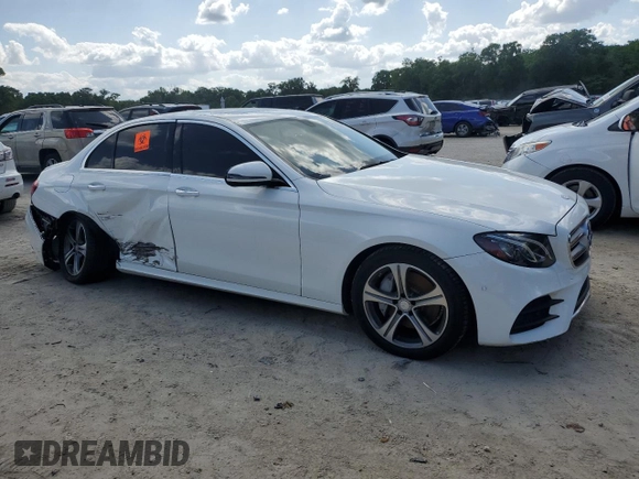 2017 Mercedes-Benz E 300 Luxury with VIN WDDZF4JB8HA150141, listed as a Copart auction lot 52560295 with 81,014 mi miles and Salvage Title. Bid and sale history available at DreamBid. Image 4.