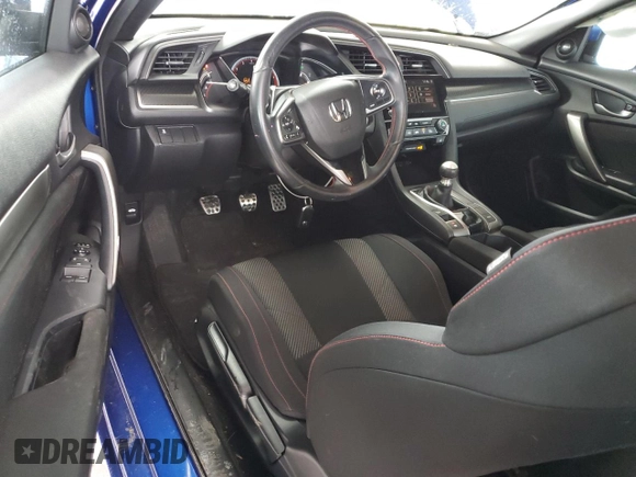 2019 Honda Civic Si z VIN 2HGFC3A53KH754944, wystawiony jako Copart lot #46032245 z przebiegiem 56 706 mil mil oraz Szkoda całkowita • Salvage title. Historia ofert i sprzedaży dostępna na DreamBid. Obrazek 8.