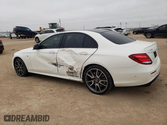 2018 Mercedes-Benz E-Class AMG E 43 with VIN WDDZF6EB3JA395411, listed as a Copart auction lot 86502184 with 72,626 mi miles and Salvage Title. Bid and sale history available at carsss.com. Image 2.
