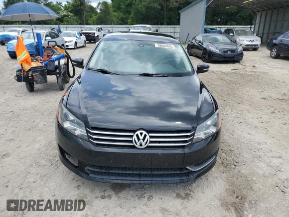 2013 Volkswagen Passat SE with VIN 1VWBH7A37DC064752, listed as a Copart auction lot 58659685 with 173,590 mi miles and Clean title. Bid and sale history available at DreamBid. Image 5.