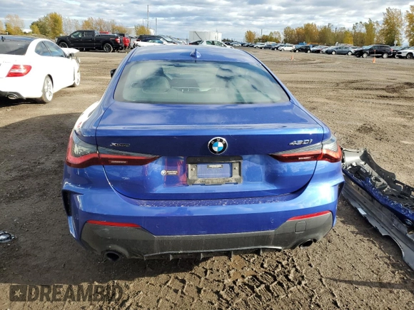 2023 BMW 4 Series 430i xDrive z VIN WBA73AP01PCL59557, wystawiony jako Copart lot #76059444 z przebiegiem 16 782 mil mil oraz Szkoda całkowita • Salvage title. Historia ofert i sprzedaży dostępna na DreamBid. Obrazek 6.