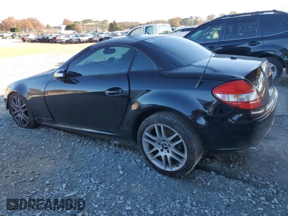 2008 Mercedes-Benz SLK-Class 3.0L with VIN WDBWK54F28F177236, listed as a Copart auction lot 83046644 with 43,355 mi miles and Salvage Title. Bid and sale history available at carsss.com. Image 2.