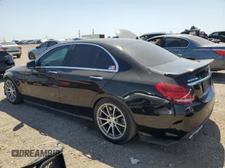 2017 Mercedes-Benz C 63 AMG with VIN 55SWF8GB6HU232905, listed as a Copart auction lot 52523195 with 78,396 mi miles and Salvage title. Bid and sale history available at DreamBid. Image 2.