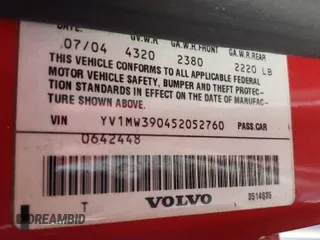 2005 Volvo V50 с VIN YV1MW390452052760, выставлен на аукционе Copart как лот 77257134 с пробегом 121 335 миль миль и Чистый • Clean title. История ставок и продаж доступна на DreamBid. Изображение 13.