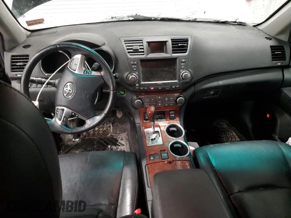 2012 Toyota Highlander Limited with VIN 5TDDK3EH2CS129130, listed as a Copart auction lot 45463835 with 0 mi miles and Salvage Title. Bid and sale history available at carsss.com. Image 8.