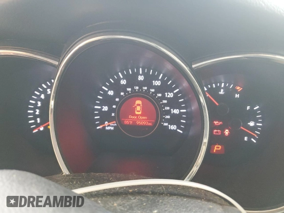 2013 Kia Optima EX with VIN 5XXGN4A72DG150683, listed as a Copart auction lot 70541174 with 95,093 mi miles and Salvage Title. Bid and sale history available at carsss.com. Image 9.