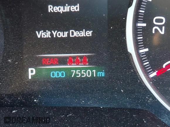 2019 Toyota RAV4 XLE Premium with VIN JTMA1RFV1KD023548, listed as a IAAI auction lot 41805406 with 75,501 mi miles. Bid and sale history available at carsss.com. Image 14.