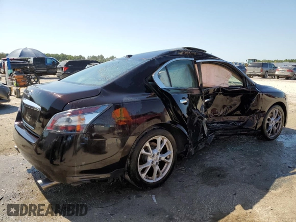 2014 Nissan Maxima SV with VIN 1N4AA5AP3EC471047, listed as a Copart auction lot 53135485 with 82,808 mi miles and Non repairable. Bid and sale history available at DreamBid. Image 3.