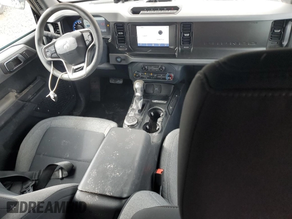 2022 Ford Bronco with VIN 1FMEE5DP0NLA81692, listed as a Copart auction lot 46881445 with 28,843 mi miles and Salvage Title. Bid and sale history available at DreamBid. Image 8.