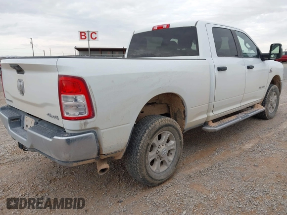 2023 Ram 2500 Big Horn with VIN 3C6UR5DL7PG587769, listed as a IAAI auction lot 41300388 with 33,384 mi miles. Bid and sale history available at carsss.com. Image 4.