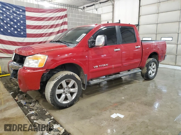 2012 Nissan Titan SV with VIN 1N6BA0EC6CN321585, listed as a Copart auction lot 80860004 with 141,092 mi miles and Salvage Title. Bid and sale history available at carsss.com. Image 1.