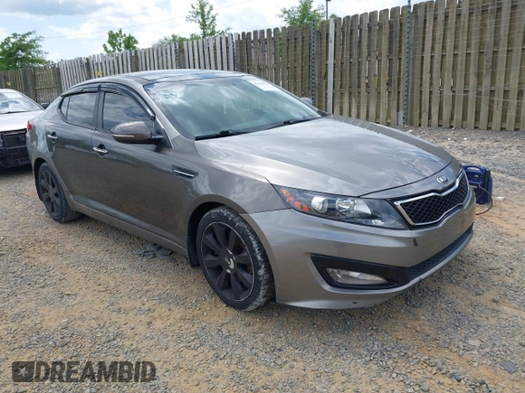 2012 Kia Optima SX with VIN 5XXGR4A6XCG077489, listed as a IAAI auction lot 42158726 with 158,229 mi miles and . Bid and sale history available at carsss.com. Image 1.