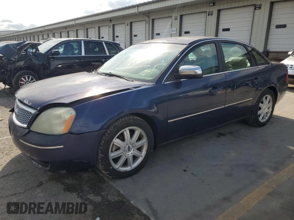 2006 Ford Five Hundred Limited with VIN 1FAHP25196G156023, listed as a Copart auction lot 55138425 with 282,528 mi miles and Salvage title. Bid and sale history available at DreamBid. Image 1.