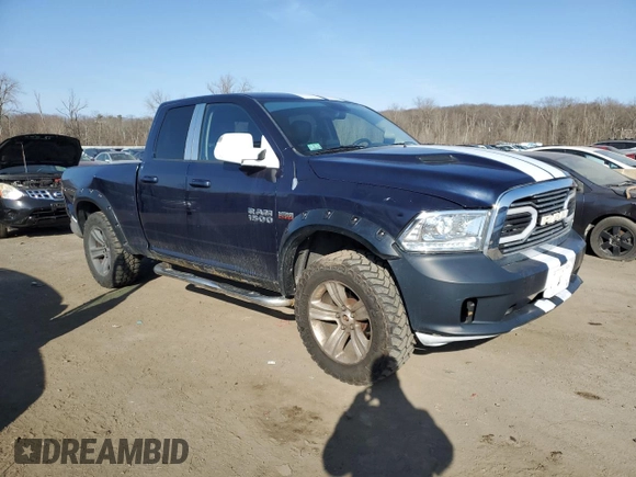 2013 Ram 1500 Sport with VIN 1C6RR7HT3DS553909, listed as a Copart auction lot 49072215 with 179,976 mi miles and Salvage title. Bid and sale history available at DreamBid. Image 4.