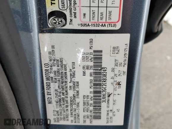 2012 Lincoln MKZ z VIN 3LNHL2GC2CR838245, wystawiony jako Copart lot #50962205 z przebiegiem 195 503 mil mil oraz Szkoda całkowita • Salvage title. Historia ofert i sprzedaży dostępna na DreamBid. Obrazek 12.
