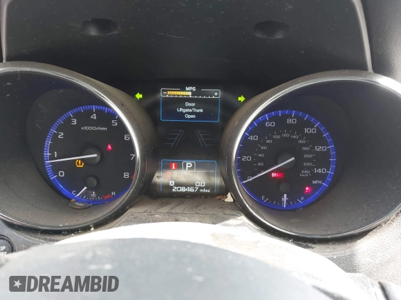 2015 Subaru Outback Premium with VIN 4S4BSBFC6F3282566, listed as a IAAI auction lot 42246387 with 208,467 mi miles and . Bid and sale history available at DreamBid. Image 7.