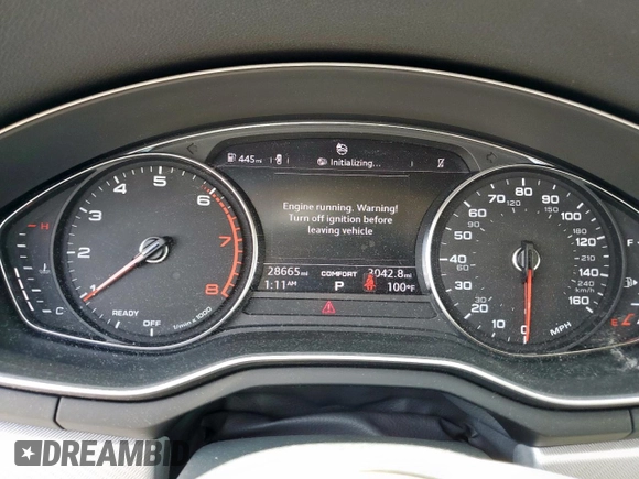 2018 Audi A4 Premium z VIN WAUKMAF44JA068016, wystawiony jako Copart lot #58041565 z przebiegiem 28 665 mil mil oraz Szkoda całkowita • Salvage title. Historia ofert i sprzedaży dostępna na DreamBid. Obrazek 9.