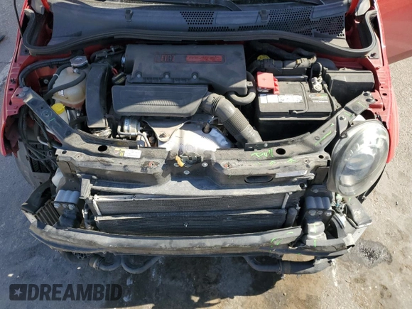 2015 FIAT 500 Turbo with VIN 3C3CFFHH6FT690068, listed as a Copart auction lot 42636185 with 79,249 mi miles and Salvage Title. Bid and sale history available at carsss.com. Image 12.
