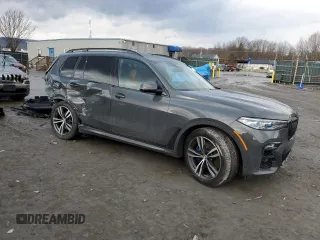 2022 BMW X7 M50i with VIN 5UXCX6C00N9L87710, listed as a Copart auction lot 46780085 with 46,876 mi miles and Salvage Title. Bid and sale history available at carsss.com. Image 4.