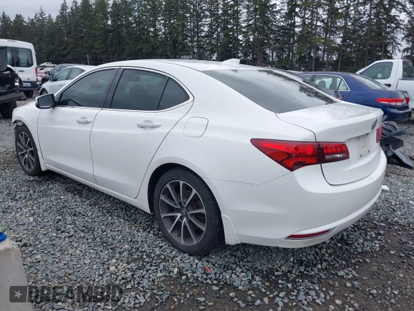 2015 Acura TLX V6 Tech with VIN 19UUB3F57FA009086, listed as a IAAI auction lot 41735411 with 212,203 mi miles. Bid and sale history available at carsss.com. Image 3.