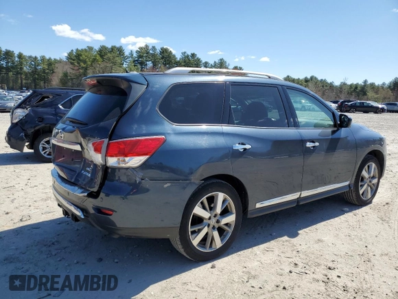 2016 Nissan Pathfinder Platinum with VIN 5N1AR2MM8GC632977, listed as a Copart auction lot 52808275 with 111,490 mi miles and Salvage Title. Bid and sale history available at carsss.com. Image 3.