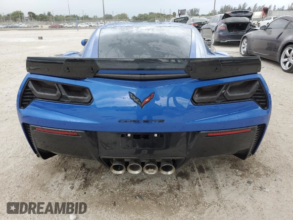 2019 Chevrolet Corvette Grand Sport 1LT with VIN 1G1YW2D73K5114299, listed as a Copart auction lot 48708685 with 56,131 mi miles and Salvage title. Bid and sale history available at DreamBid. Image 6.