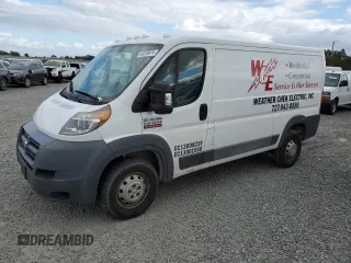 2017 Ram ProMaster Cargo with VIN 3C6TRVAG7HE547837, listed as a Copart auction lot 47671445 with 129,104 mi miles and Salvage Title. Bid and sale history available at carsss.com. Image 1.
