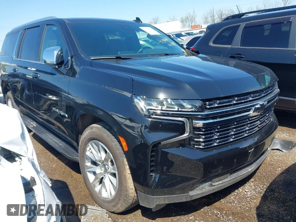 2024 Chevrolet Suburban Premier with VIN 1GNSKFKT7RR352859, listed as a IAAI auction lot 41814407 with 5,234 mi miles and . Bid and sale history available at DreamBid. Image 1.