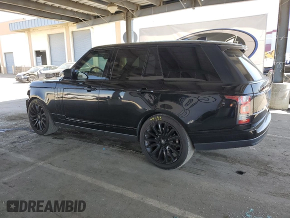 2017 Land Rover Range Rover HSE with VIN SALGS2FV8HA378931, listed as a Copart auction lot 54141495 with 77,839 mi miles and Salvage title. Bid and sale history available at DreamBid. Image 2.