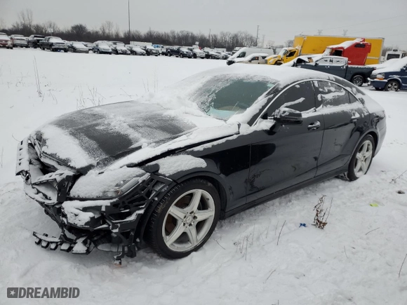 2016 Mercedes-Benz CLS with VIN WDDLJ6FB2GA178749, listed as a Copart auction lot 88958955 with 43,087 mi miles and Salvage Title. Bid and sale history available at carsss.com. Image 1.