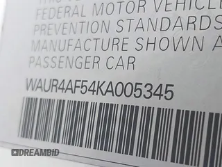 2019 Audi S5 Prestige with VIN WAUR4AF54KA005345, listed as a IAAI auction lot 41722478 with 53,414 mi miles and . Bid and sale history available at DreamBid. Image 9.