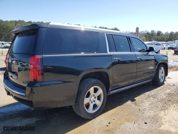 2015 Chevrolet Suburban LTZ with VIN 1GNSCKKC5FR233998, listed as a Copart auction lot 48507395 with 168,536 mi miles and Salvage Title. Bid and sale history available at carsss.com. Image 3.