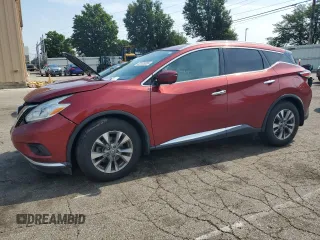 2016 Nissan Murano SL with VIN 5N1AZ2MH8GN146919, listed as a Copart auction lot 62678085 with 103,634 mi miles and Salvage title. Bid and sale history available at DreamBid. Image 1.