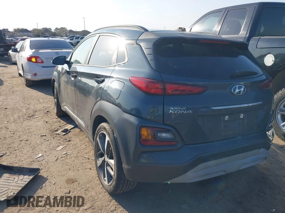 2018 Hyundai Kona Limited with VIN KM8K33A57JU072329, listed as a IAAI auction lot 41694616 with 107,801 mi miles. Bid and sale history available at carsss.com. Image 3.