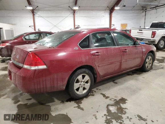 2006 Chevrolet Impala LT 3.5L with VIN 2G1WT55K369111447, listed as a Copart auction lot 87543595 with 129,728 mi miles and Clean Title. Bid and sale history available at DreamBid. Image 3.