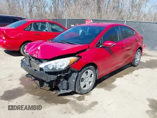 2016 Kia Forte LX with VIN KNAFX4A61G5523747, listed as a IAAI auction lot 41816126 with 117,760 mi miles. Bid and sale history available at carsss.com. Image 2.