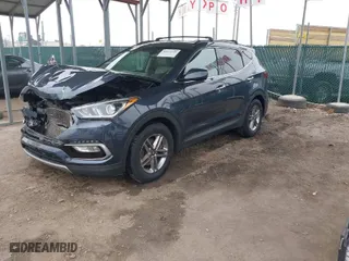 2017 Hyundai Santa Fe Sport 2.4L with VIN 5NMZU3LB7HH037634, listed as a IAAI auction lot 41811529 with 46,564 mi miles. Bid and sale history available at carsss.com. Image 2.