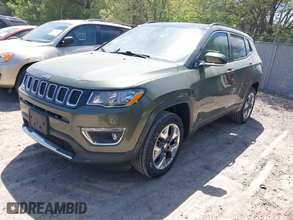 2021 Jeep Compass Limited with VIN 3C4NJDCB4MT599954, listed as a IAAI auction lot 42230778 with 112,647 mi miles and . Bid and sale history available at DreamBid. Image 2.