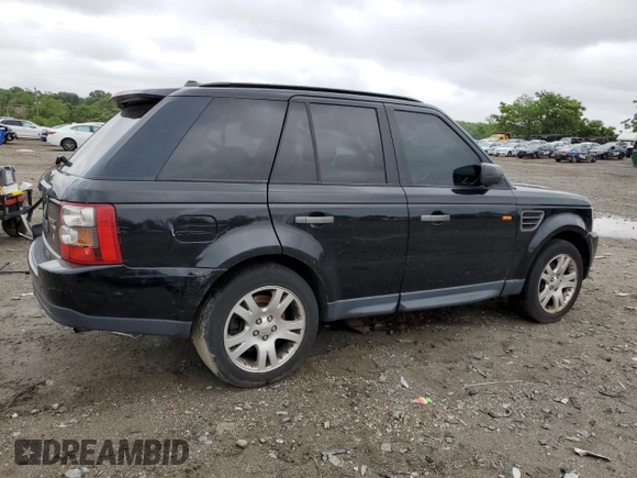 2006 Land Rover Range Rover Sport HSE with VIN SALSF25486A920825, listed as a Copart auction lot 58063625 with 218,694 mi miles and Salvage title. Bid and sale history available at DreamBid. Image 3.