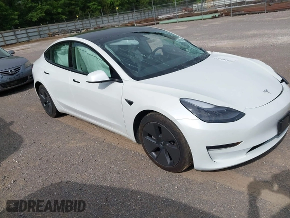 2023 Tesla Model 3 with VIN 5YJ3E1EA4PF644621, listed as a IAAI auction lot 42280312 with 41,262 mi miles and . Bid and sale history available at DreamBid. Image 1.
