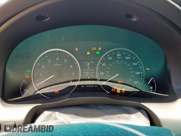 2013 Lexus ES 300h with VIN JTHBW1GG9D2022801, listed as a Copart auction lot 57325235 with 223,632 mi miles and Salvage title. Bid and sale history available at DreamBid. Image 9.