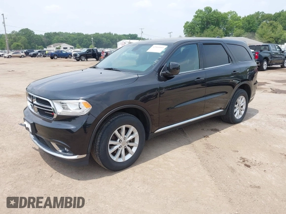 2015 Dodge Durango SXT with VIN 1C4RDJAG3FC161270, listed as a IAAI auction lot 42460444 with 112,633 mi miles and . Bid and sale history available at DreamBid. Image 2.