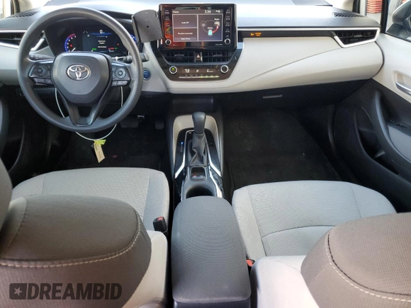 2021 Toyota Corolla Hybrid LE with VIN JTDEAMDE2MJ030570, listed as a Copart auction lot 50530625 with 80,249 mi miles and Salvage Title. Bid and sale history available at carsss.com. Image 8.