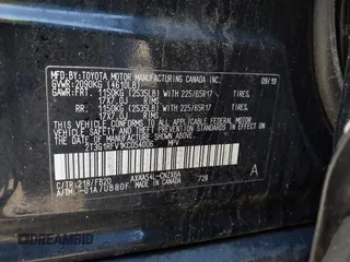 2019 Toyota RAV4 LE with VIN 2T3G1RFV1KC054006, listed as a IAAI auction lot 41781405 with 41,635 mi miles and . Bid and sale history available at DreamBid. Image 9.