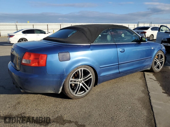 2005 Audi A4 3.0L with VIN WAUDT48H05K008439, listed as a Copart auction lot 45581385 with 180,932 mi miles and Salvage Title. Bid and sale history available at carsss.com. Image 3.