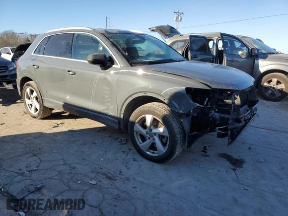 2019 Audi Q3 Premium Plus with VIN WA1BECF31K1082079, listed as a Copart auction lot 80777073 with 51,655 mi miles and Salvage Title. Bid and sale history available at carsss.com. Image 4.