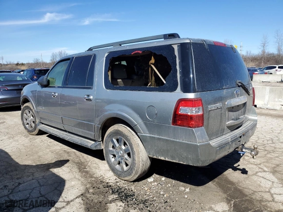 2008 Ford Expedition EL SSV with VIN 1FMFK165X8LA03961, listed as a Copart auction lot 47645095 with 0 mi miles and Salvage Title. Bid and sale history available at carsss.com. Image 2.