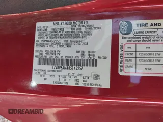 2011 Ford Mustang V6 with VIN 1ZVBP8AM4B5145257, listed as a IAAI auction lot 41817452 with 115,114 mi miles and . Bid and sale history available at carsss.com. Image 9.