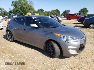 2016 Hyundai Veloster with VIN KMHTC6AD7GU248608, listed as a Copart auction lot 65809693 with 104,784 mi miles. Bid and sale history available at carsss.com. Image 4.