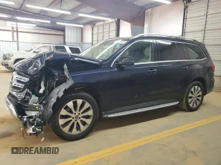 2019 Mercedes-Benz GLS 450 with VIN 4JGDF6EE0KB222595, listed as a Copart auction lot 54243465 with 82,664 mi miles and Salvage Title. Bid and sale history available at DreamBid. Image 1.